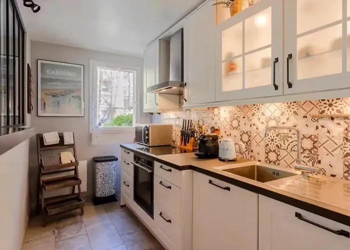 Grande Terrasse 300M Plage Parking Prive 4 Pers 아파트 꺄부흐